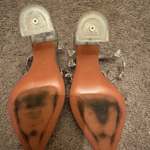 Amina Muaddi crystal heels like new size 35 - Picture 6 of 8